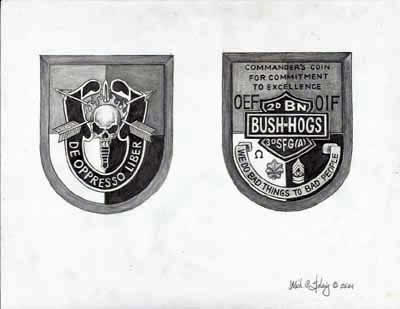 FOB 32 Commander's Coin for Excellence